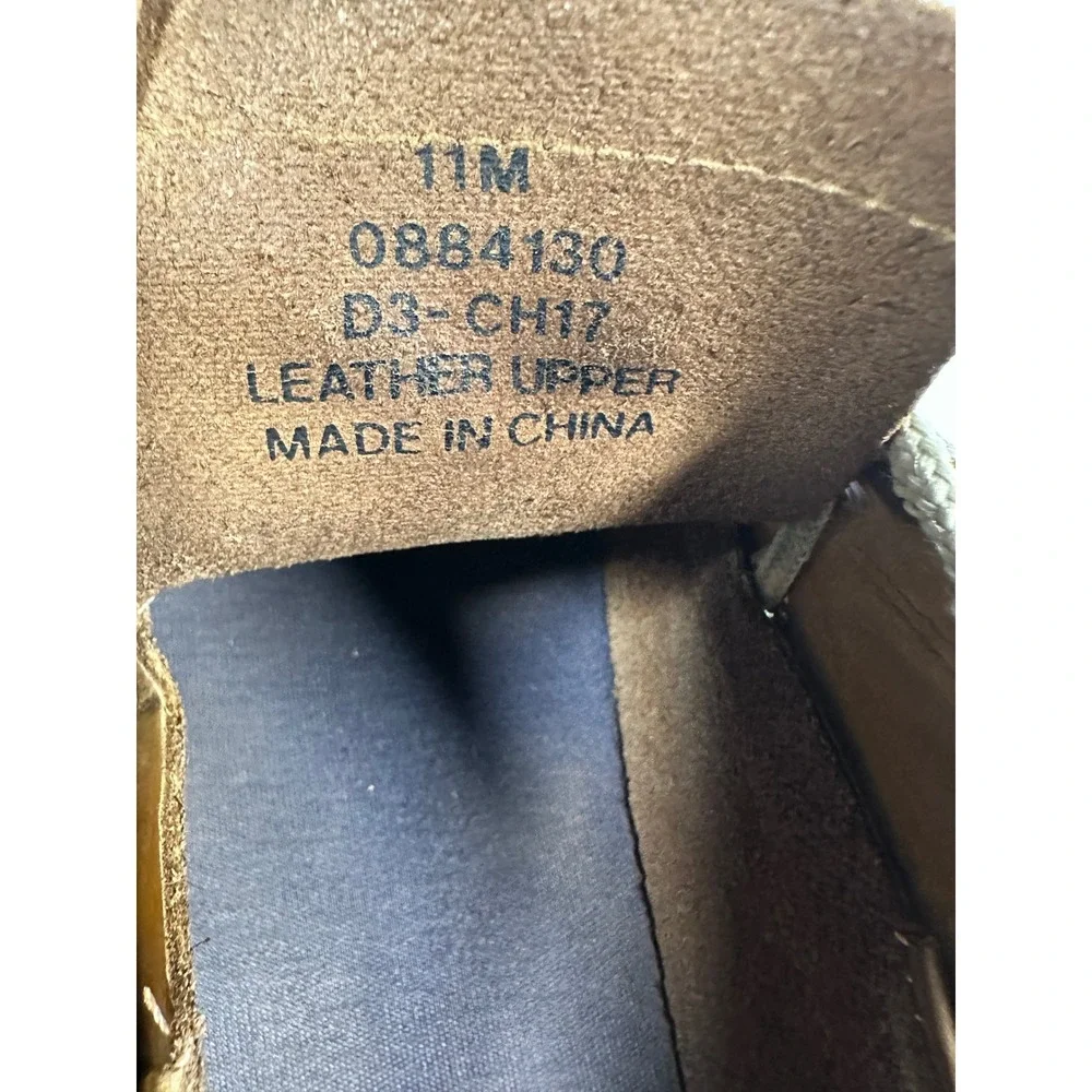 Sperry Top-Sider Mens 11M Tan Leather Boat Shoes Moc Toe Loafers 0884130 D3-CH17